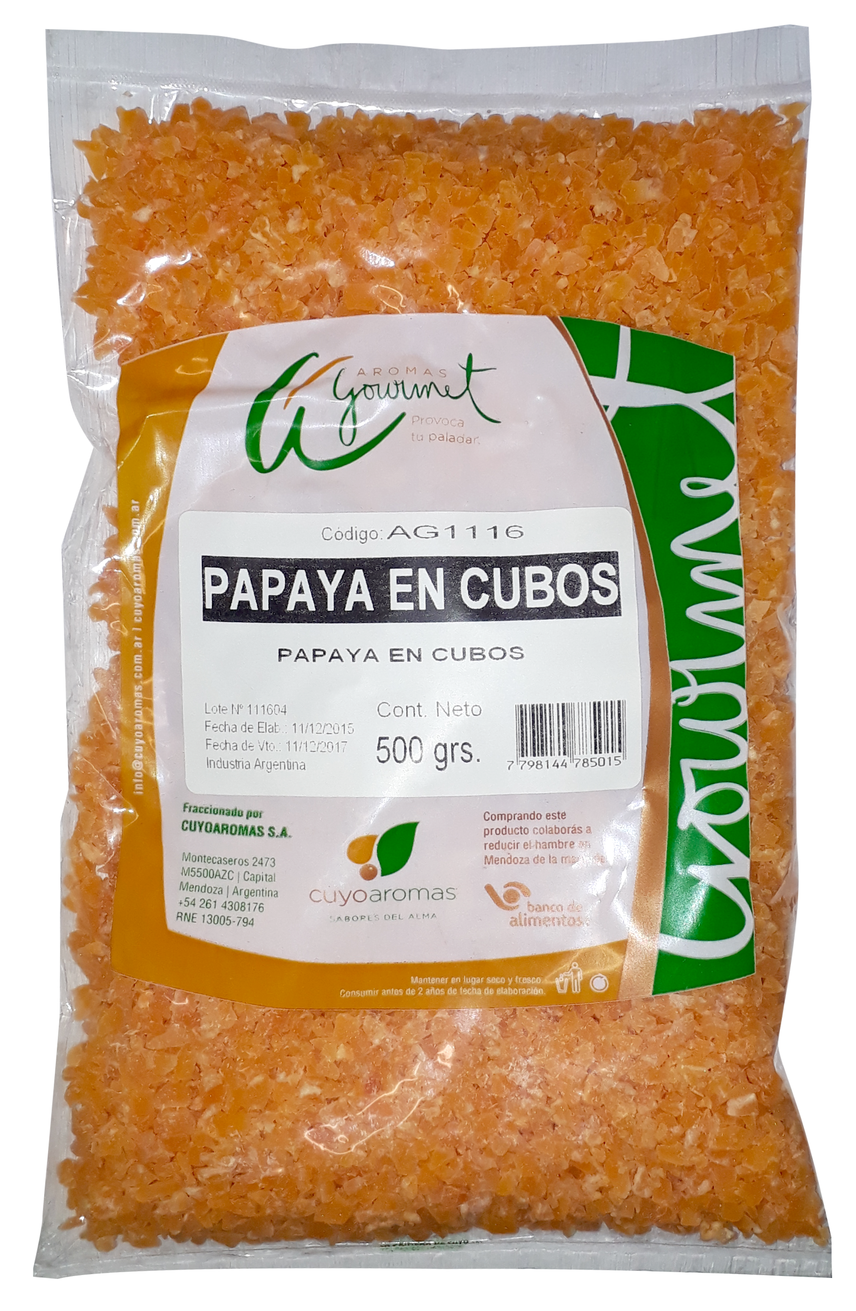 Bolsas PP Frutas Secas 500 grs. Bolsas PP Frutas Secas 500 grs.