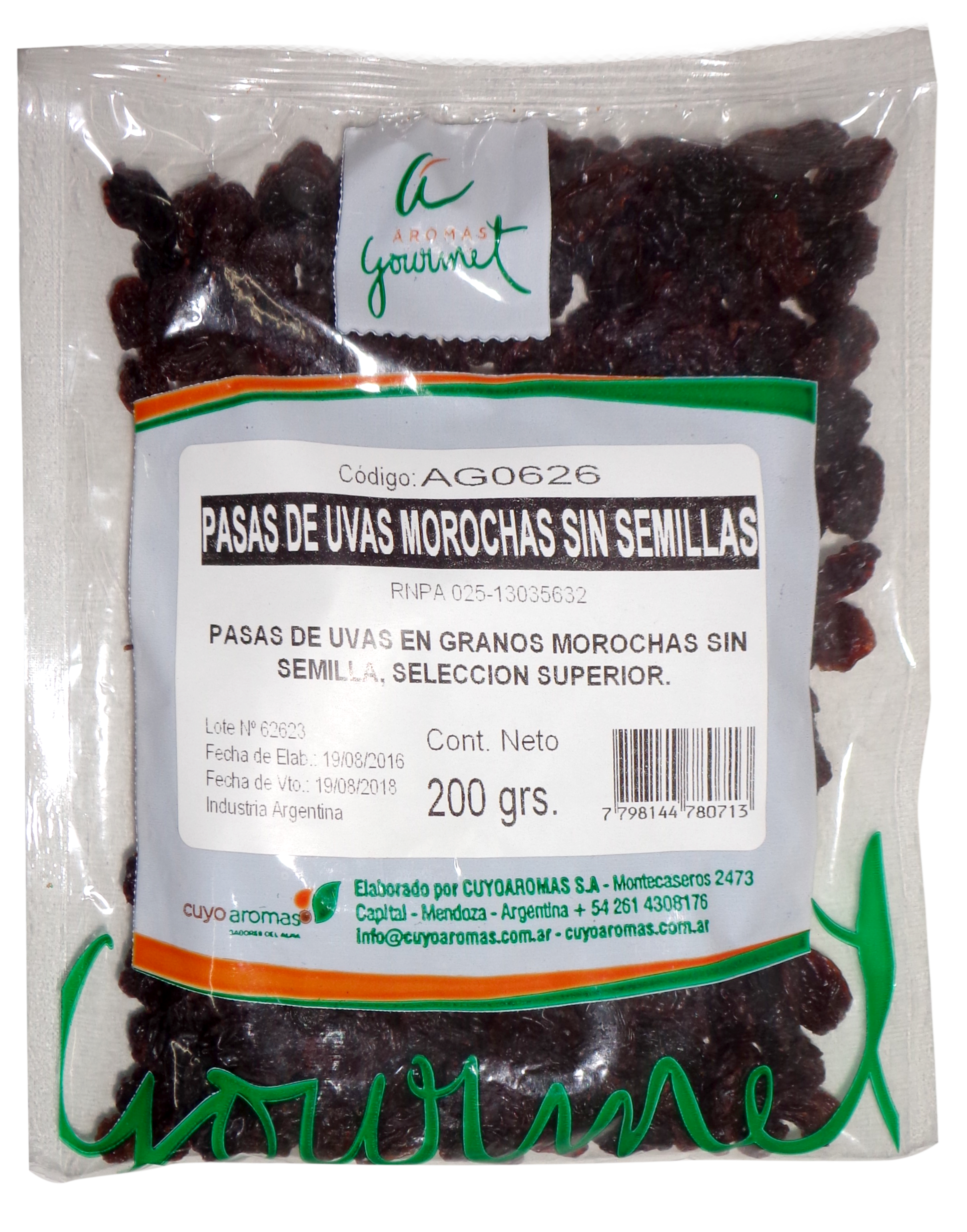 Bolsas Frutas Secas Familiares 200 grs.